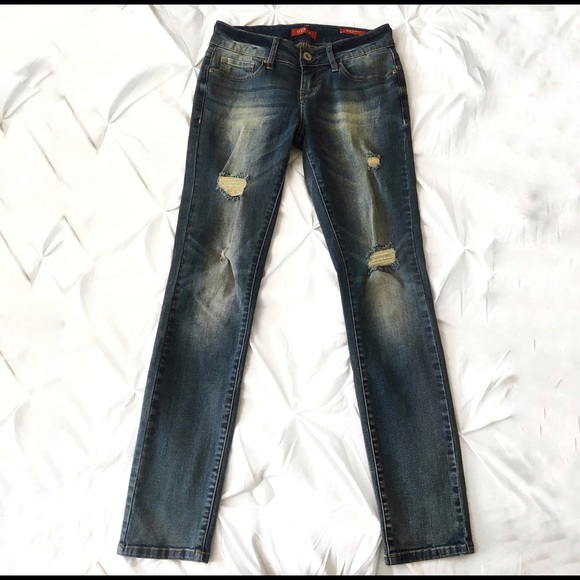 GUESS | Distress straight leg jeans - Picture 1 of 5